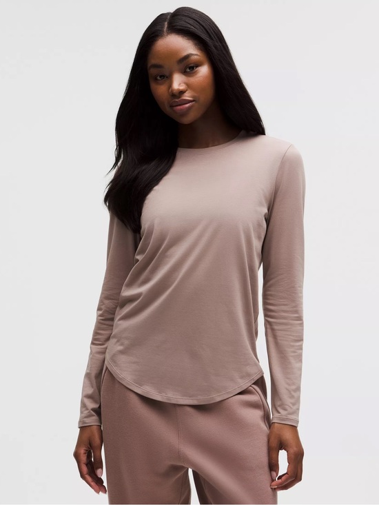 lululemon athletica Tops - lululemon athletica Women’s Love Long Sleeve Tee in dusty dark pink. Sz 10. SOFT